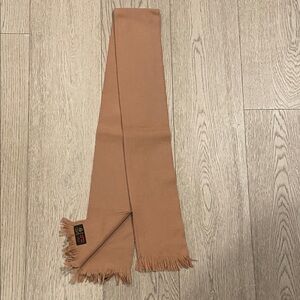 Tan Fringed Scarf NWOT